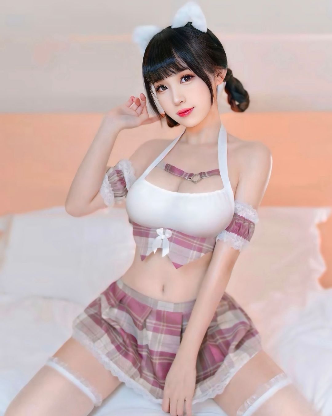 ชุดคอสเพลย์นักเรียนสุดเซ็กซี่ ลายสก็อตหวานซ่อนเปรี้ยว-3