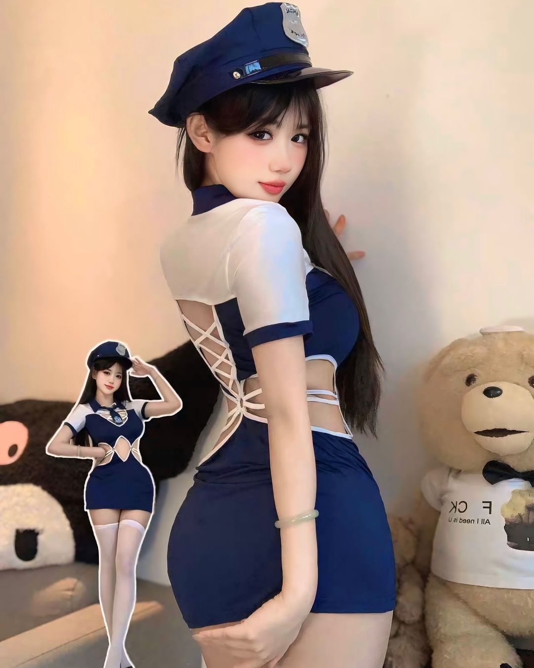 ชุดคอสเพลย์ตำรวจสาวสุดน่ารัก-3