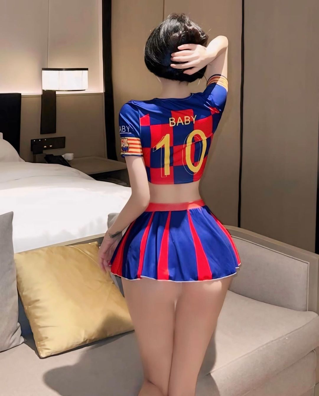 ชุดคอสเพลย์ฟุตบอล สไตล์สาวบาร์ซ่า-1