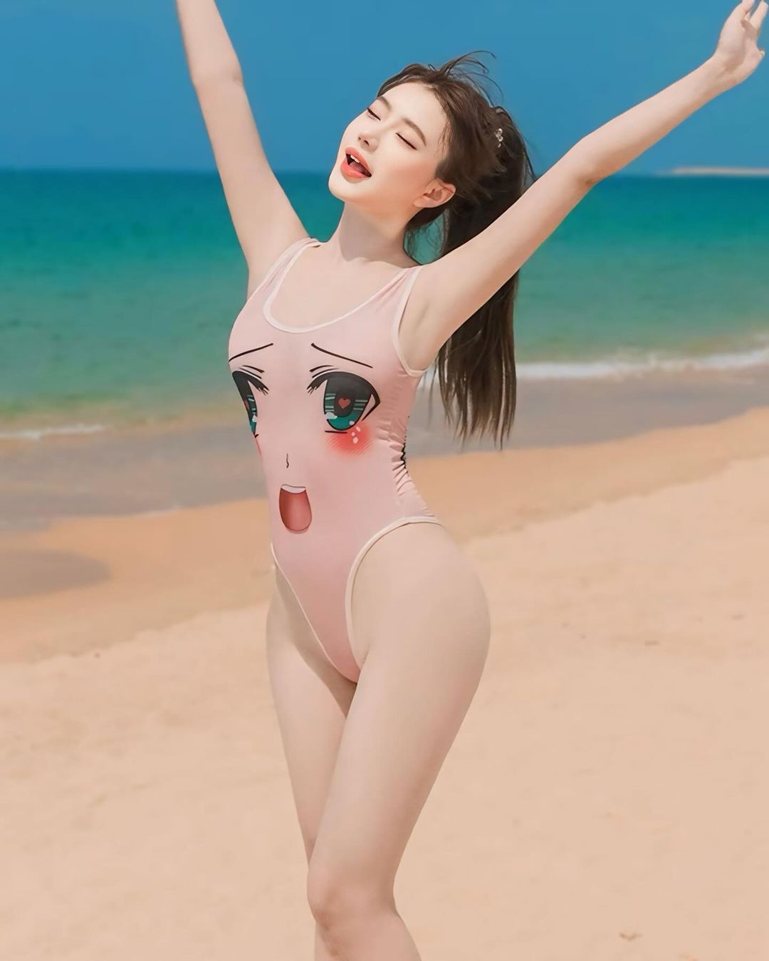 ชุดวันพีชบอดี้สูท หน้าการ์ตูนอนิเมะสุดคิ้วท์-2
