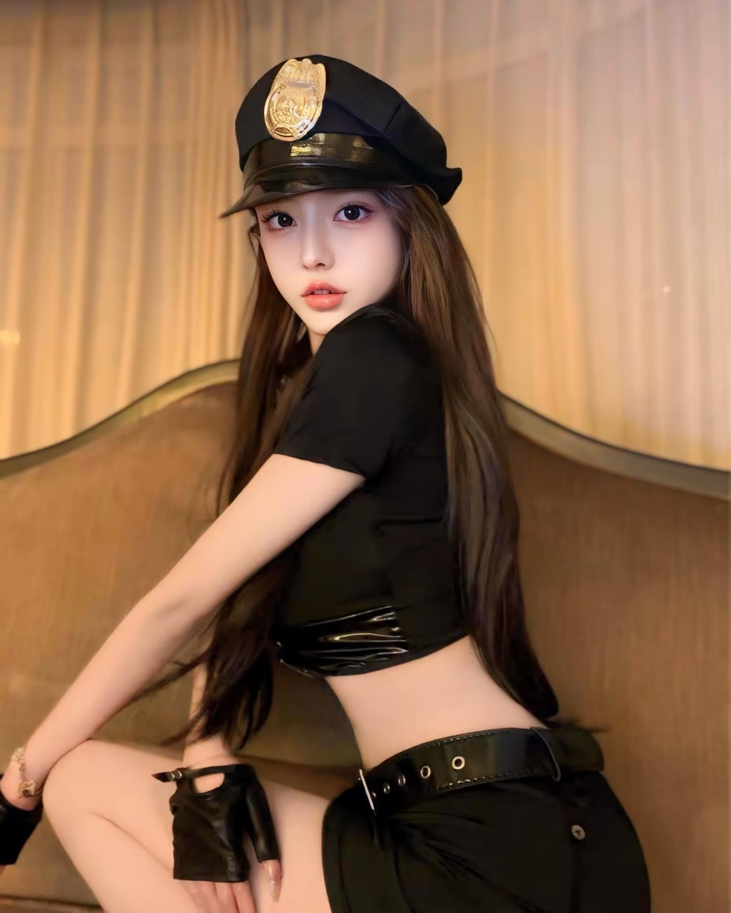ชุดคอสเพลย์ตำรวจสาวสีดำสุดฮอต-1