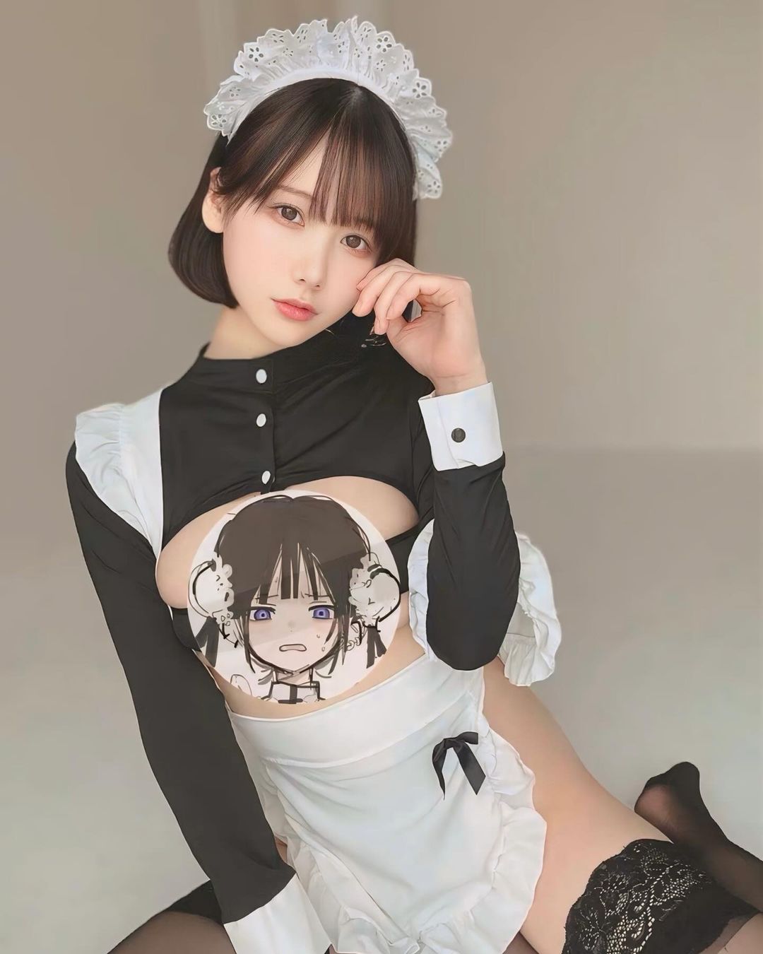 ชุดเมดแม่บ้านแบ๊ว ๆ สไตล์ญี่ปุ่น-1