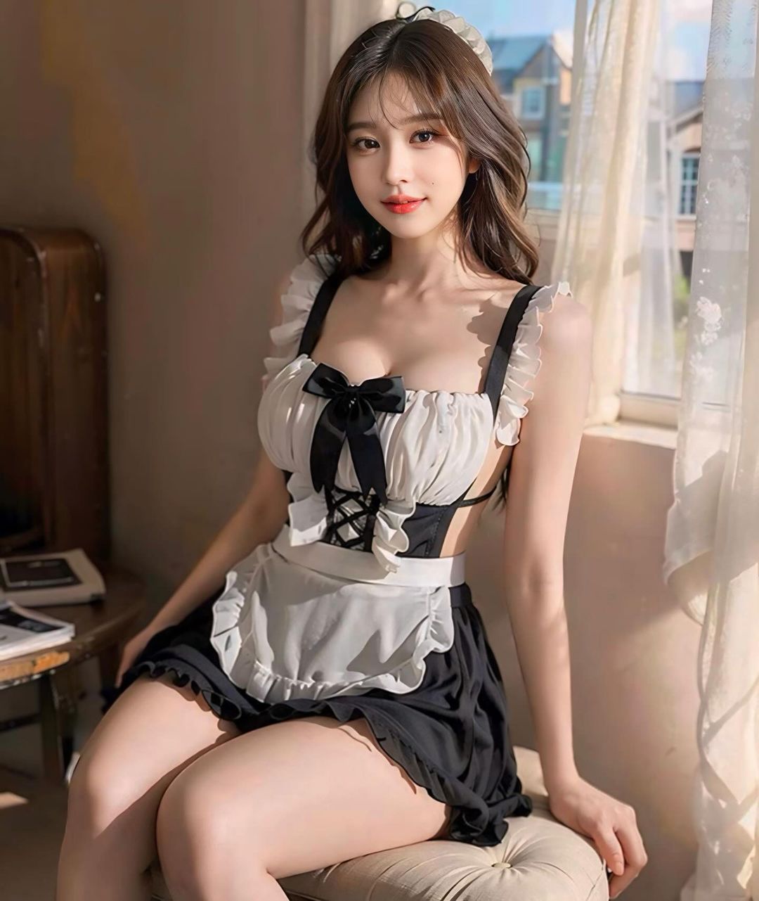 ชุดคอสเพลย์เมดแม่บ้านสุดเย้ายวน ที่จะทำให้หัวใจคุณเต้นแรง-1
