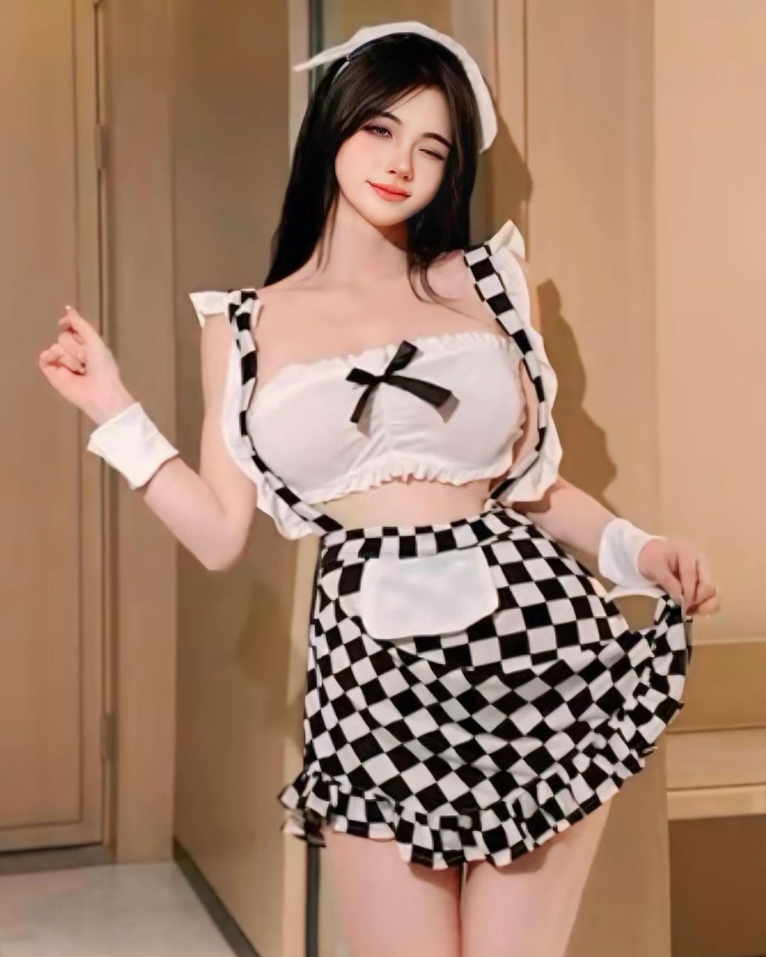 ชุดเมดแม่บ้านสาวสุดน่ารัก-2