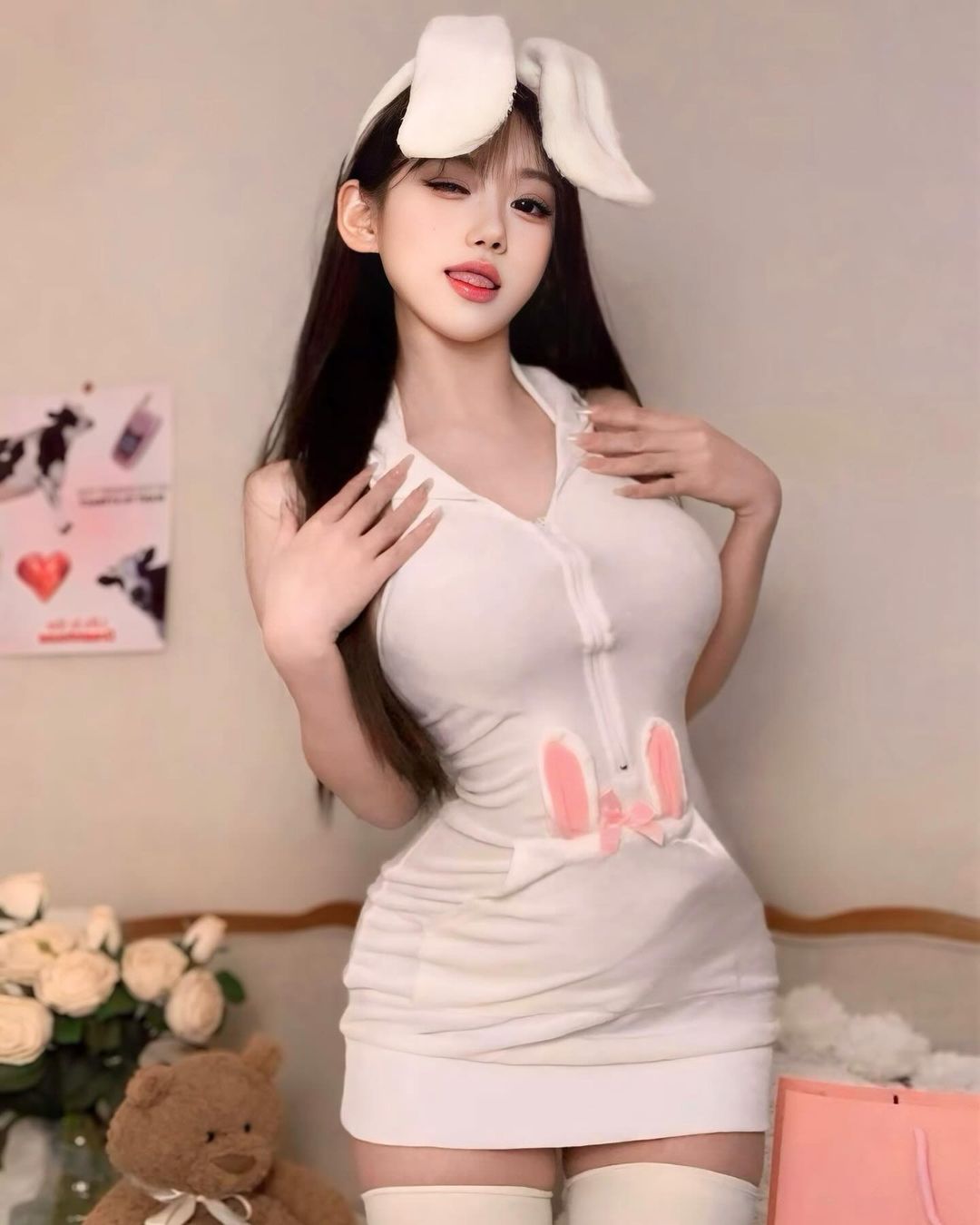 ชุด Cosplay ชุดนอนน้องกระต่ายสุดคิวท์-3